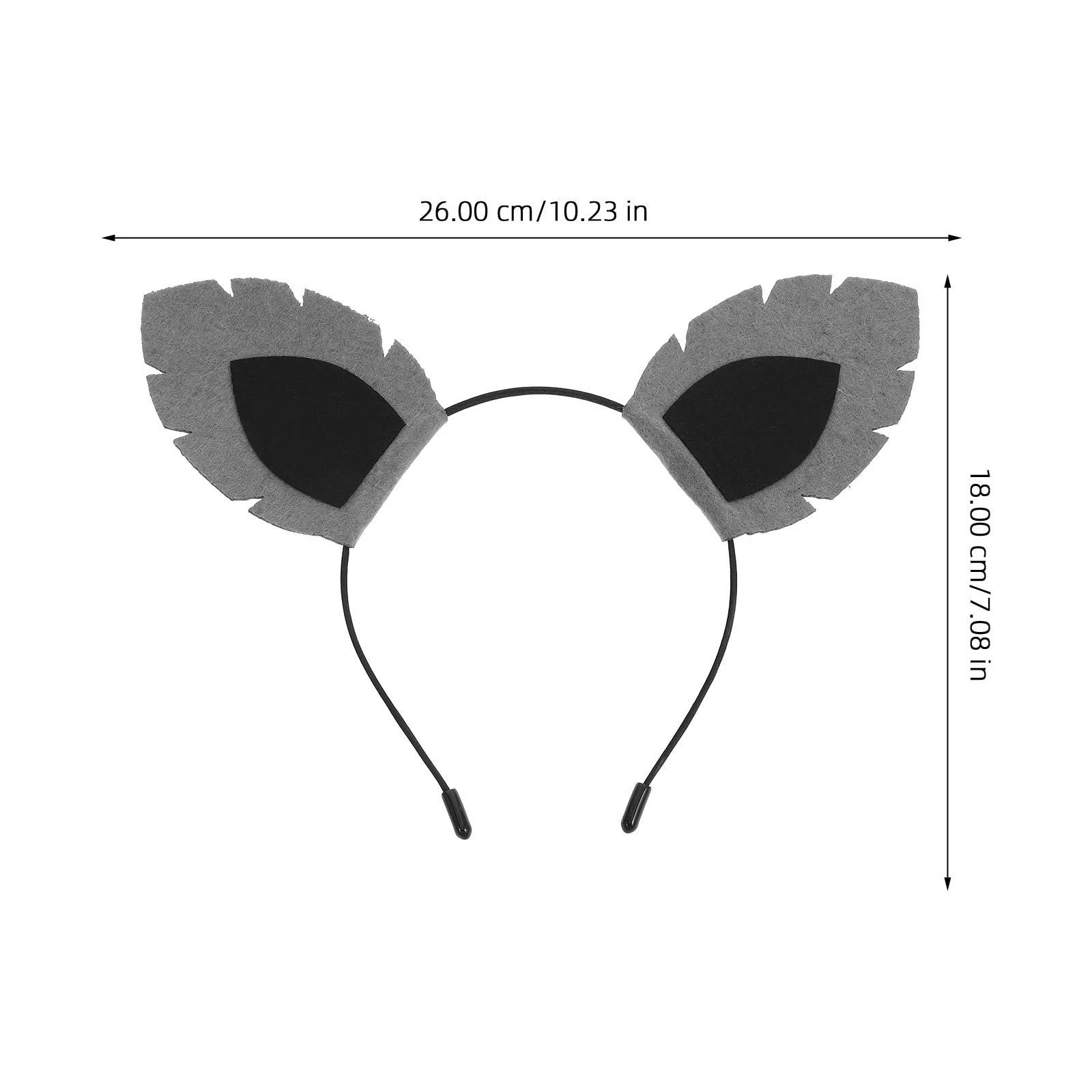 Обруч на голову Вовк FRCOLOR Сірий, фото №2
