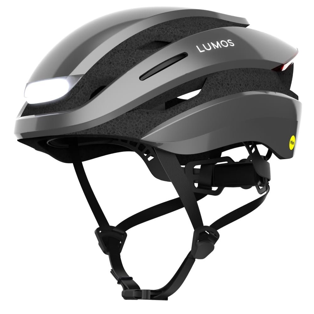 Шолом Lumos Ultra Smart велосипедний, переднє та заднє світло (LED), сигнал повороту, стоп-сигнали, Bluetooth, для дорослих: чоловіків, жінок, фото №1