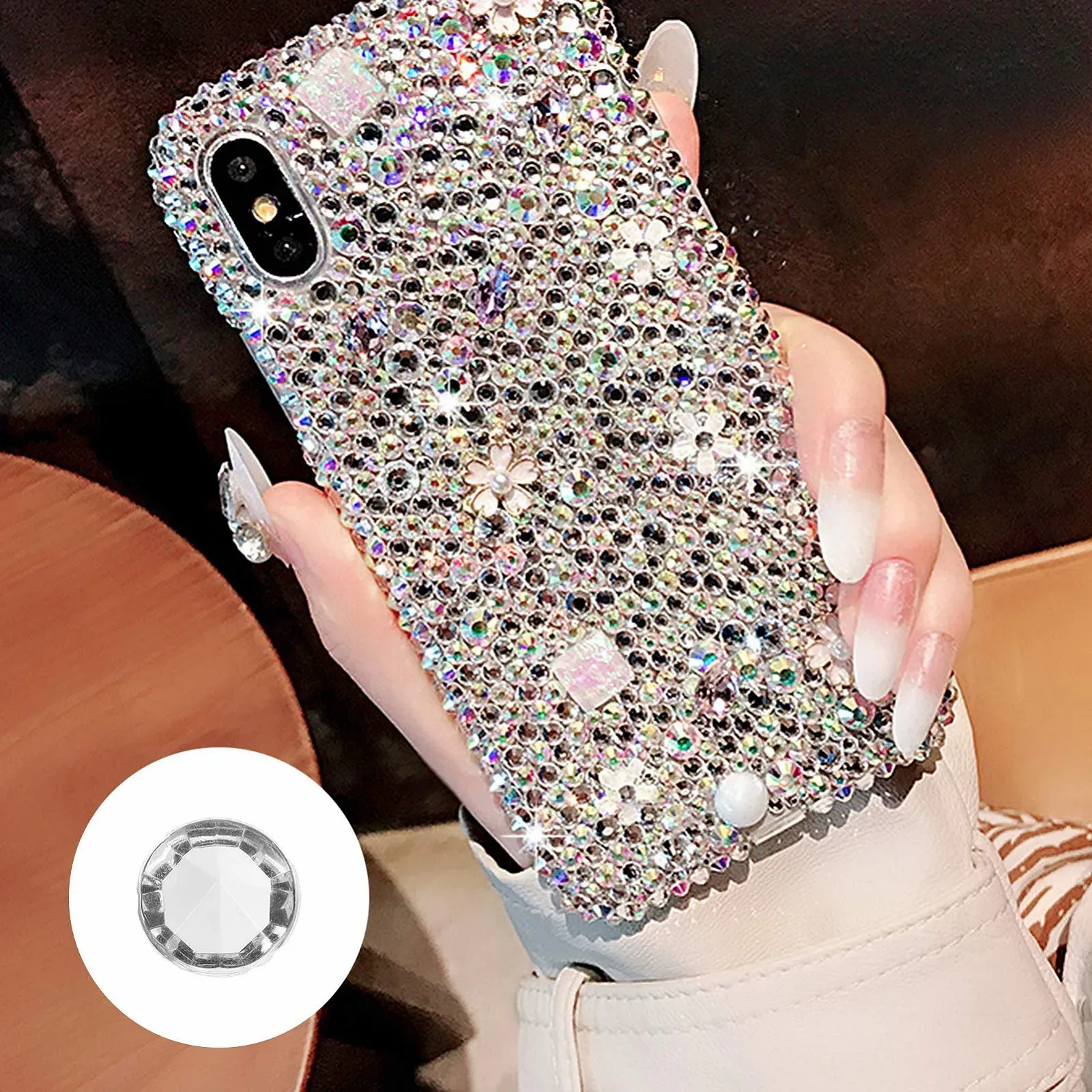 Стразы Hohopeti Акриловые прозрачные 500 шт., фото №6