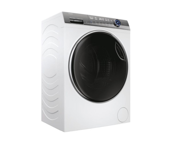 Haier Пральна машина фронтальна 9кг 1400 A 52см дисплей пара інвертор люк чорний білий, фото №3