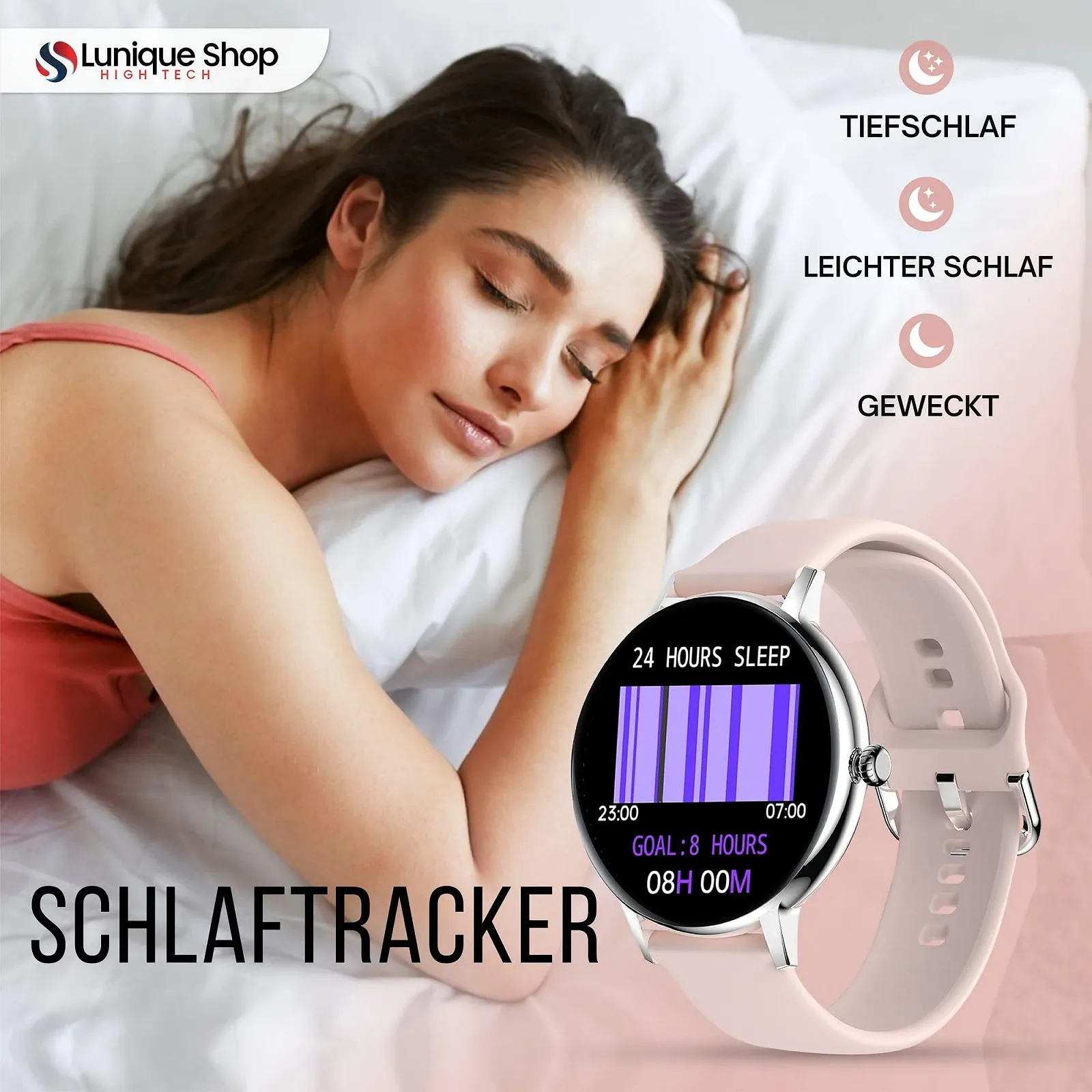 Смарт-годинник LSCALL Жіночий з дзвінками та голосовими помічниками, фото №7 Смарт-годинник LSCALL Жіночий з дзвінками та голосовими помічниками, фото №7