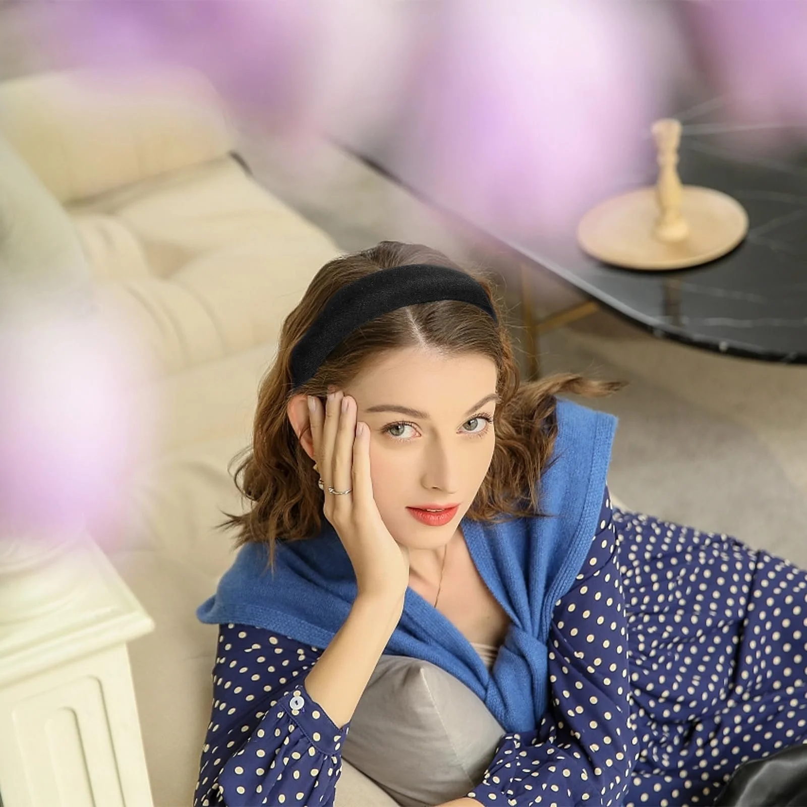 Обруч для волосся Moguri, м’який, широкий, фото №5 Обруч для волосся Moguri, м’який, широкий, фото №5