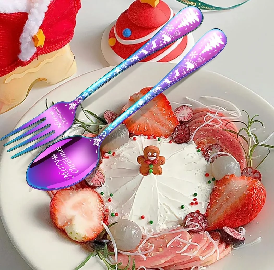 Набор столовых приборов XIAOYU Christmas, 30 предметов, фото №6