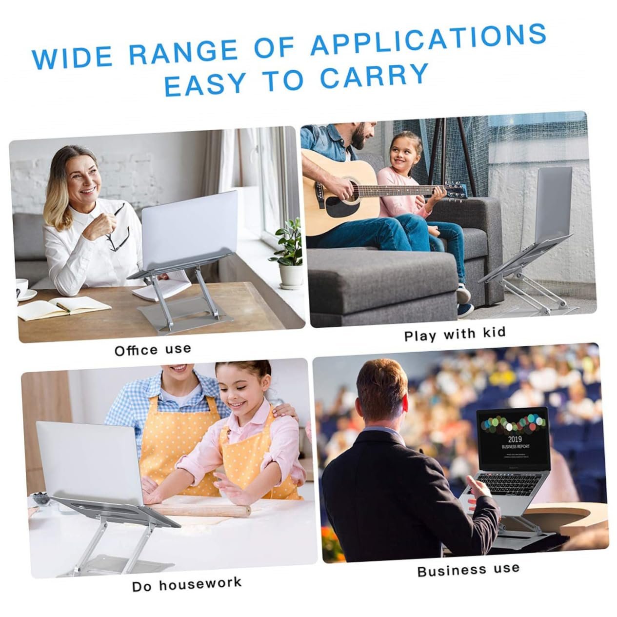 Підставка для ноутбука Vaguelly Faltbarer, алюмінієва, складана, портативна, з регульованою висотою, фото №8