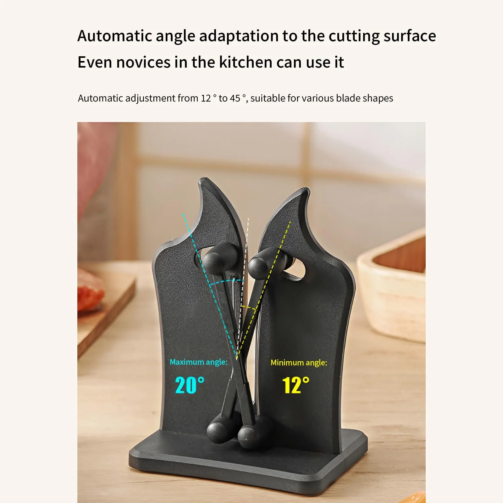 Точило для ножів Professional ручна з присоскою та стрижнями з вуглецевої сталі, фото №5