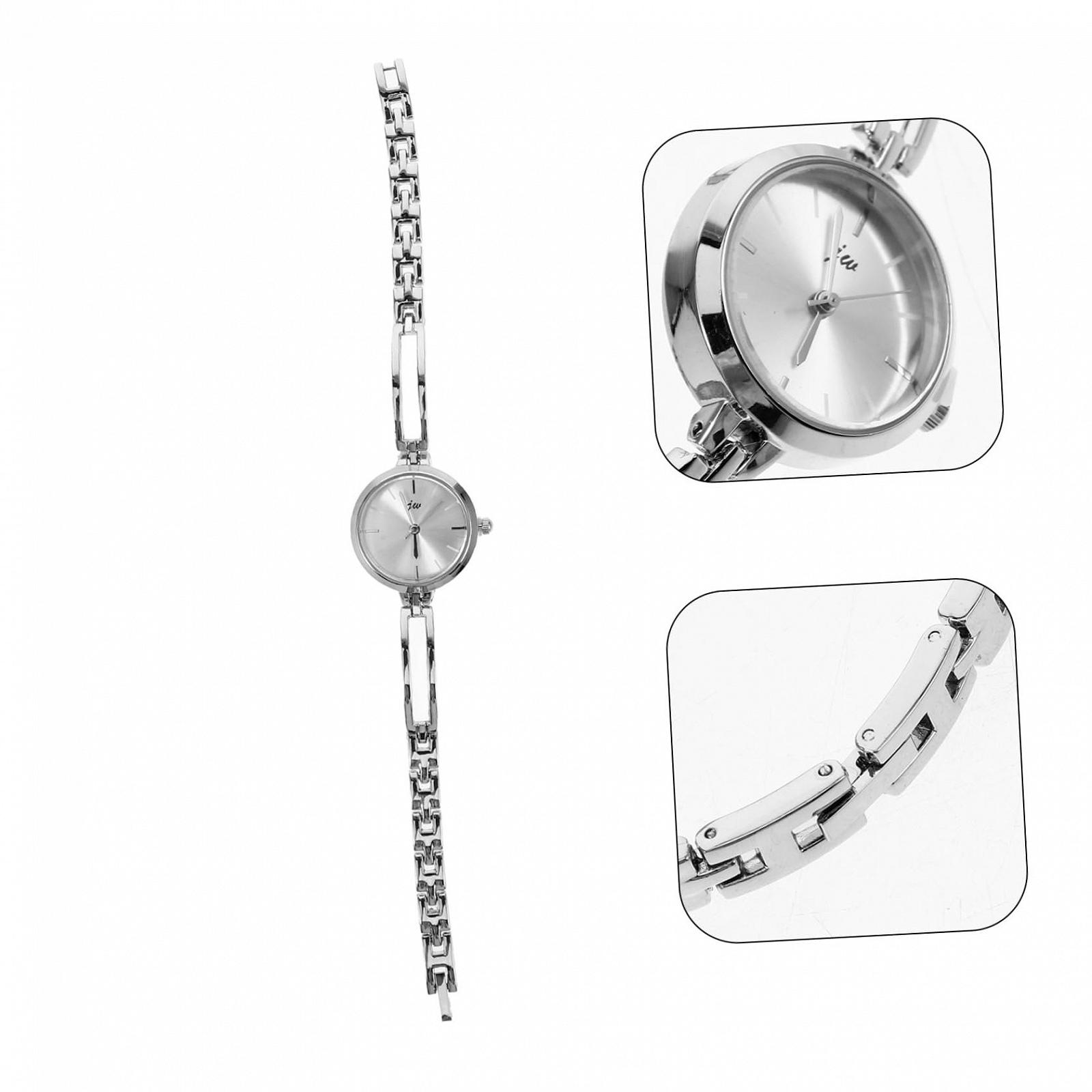 Кварцевые Часы Healvian Женские Серебряные Белые, фото №8