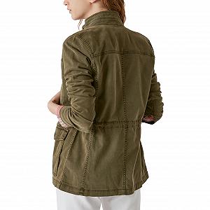 Жіноча Куртка Lucky Brand Utility з довгими рукавами та двома кишенями на ґудзиках synthetic.ua - Фото 1