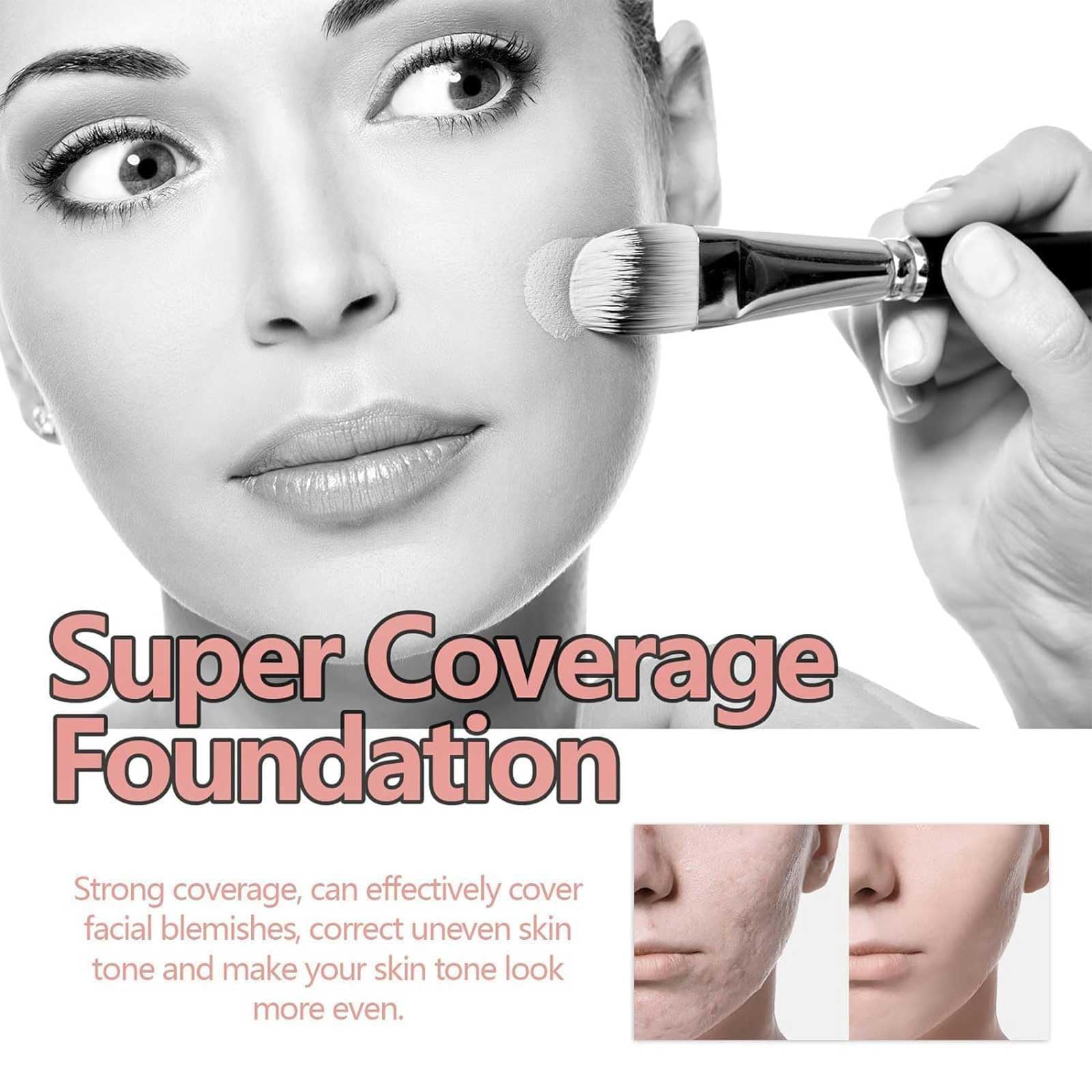 Основа Zakdav Super Coverage с кистью Buffing Brush Super Full Coverage Ivory, фото №4 Основа Zakdav Super Coverage с кистью Buffing Brush Super Full Coverage Ivory, фото №4