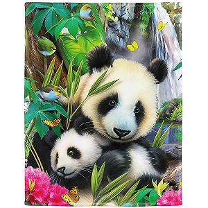 Одеяло YISUMEI 150 x 200 см Мягкое фланелевое одеяло из нежного флиса для кровати Драгоценные панды - Фото 1