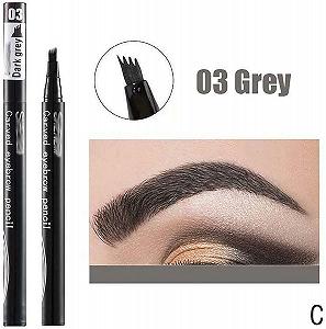 Олівець для брів Tattoo 4 Fork Waterproof Ink Pen Dark Grey synthetic.ua - Фото 1