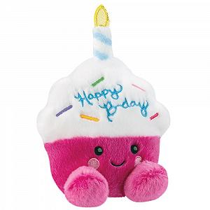 Мягкая игрушка Aurora Palm Pals Sparkle Birthday Cupcake 12.7 см Розово-белый synthetic.ua - Фото 1