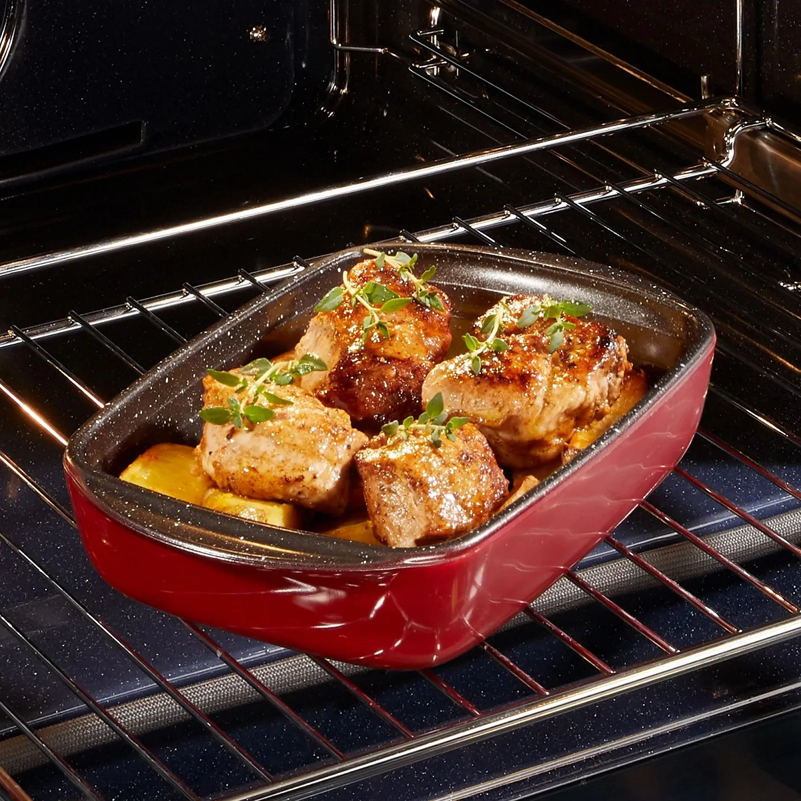 Форма для запекания STONELINE 23 x 15 x 4.5 см Боросиликатное стекло Антипригарная, фото №2