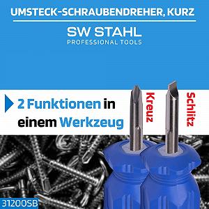 Викрутка реверсивна SW-Stahl 31200SB PH2/шліц 6 мм ціна на synthetic.ua - Фото 1 Викрутка реверсивна SW-Stahl 31200SB PH2/шліц 6 мм synthetic.ua - Фото 1