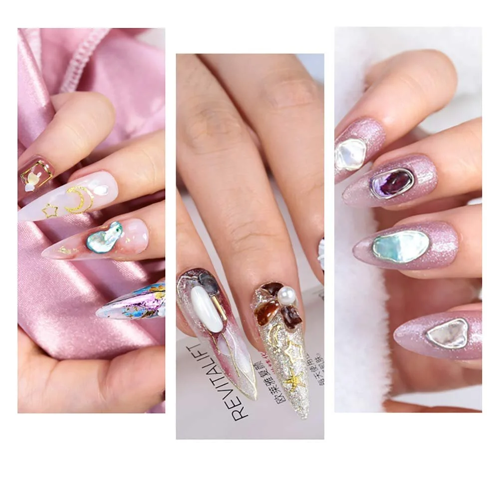 3D Декор для ногтей Металл Стразы для ногтей Ракушка, фото №2