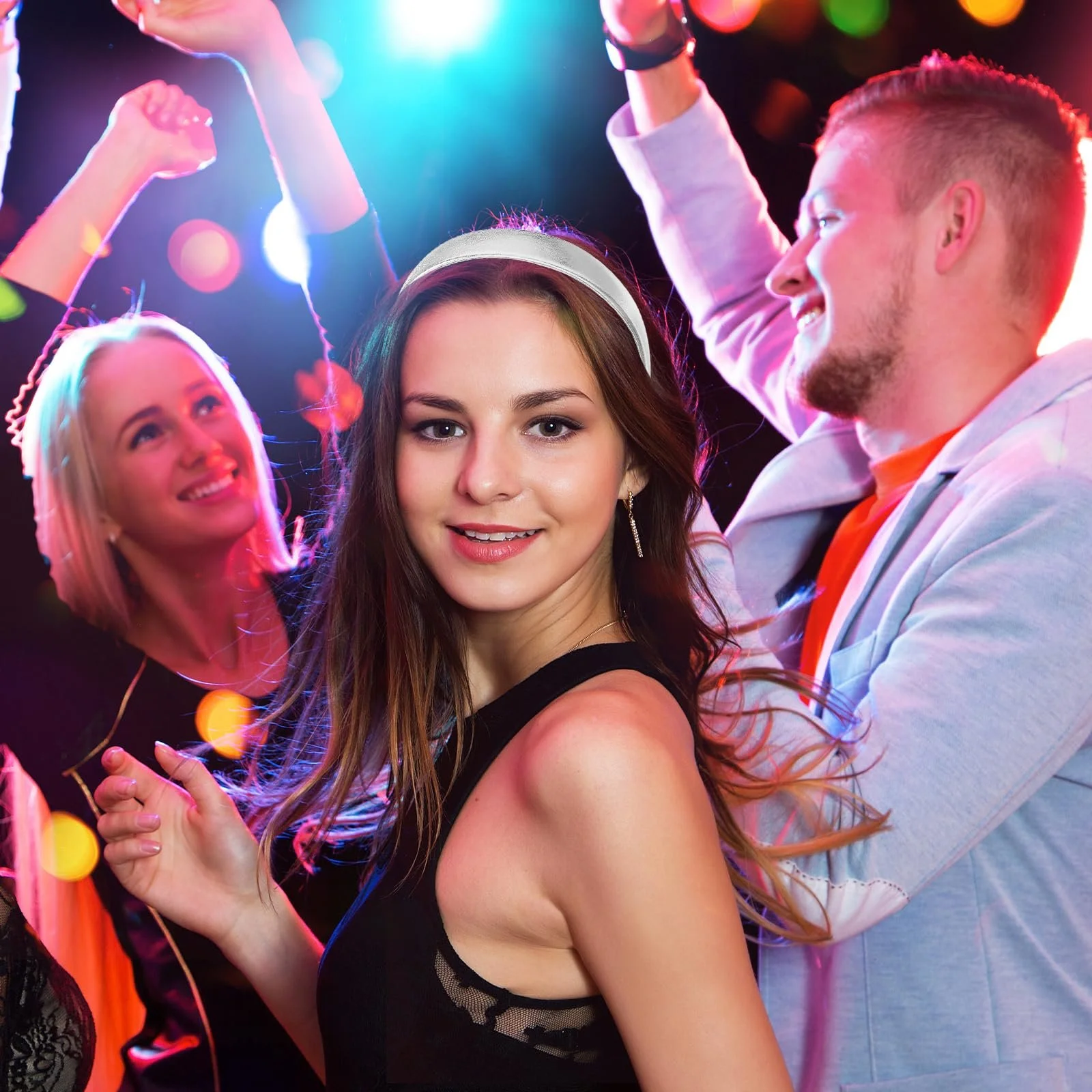 Обруч для волосся атласний Срібний Регульований Тонкий, фото №5 Обруч для волосся атласний Срібний Регульований Тонкий, фото №5