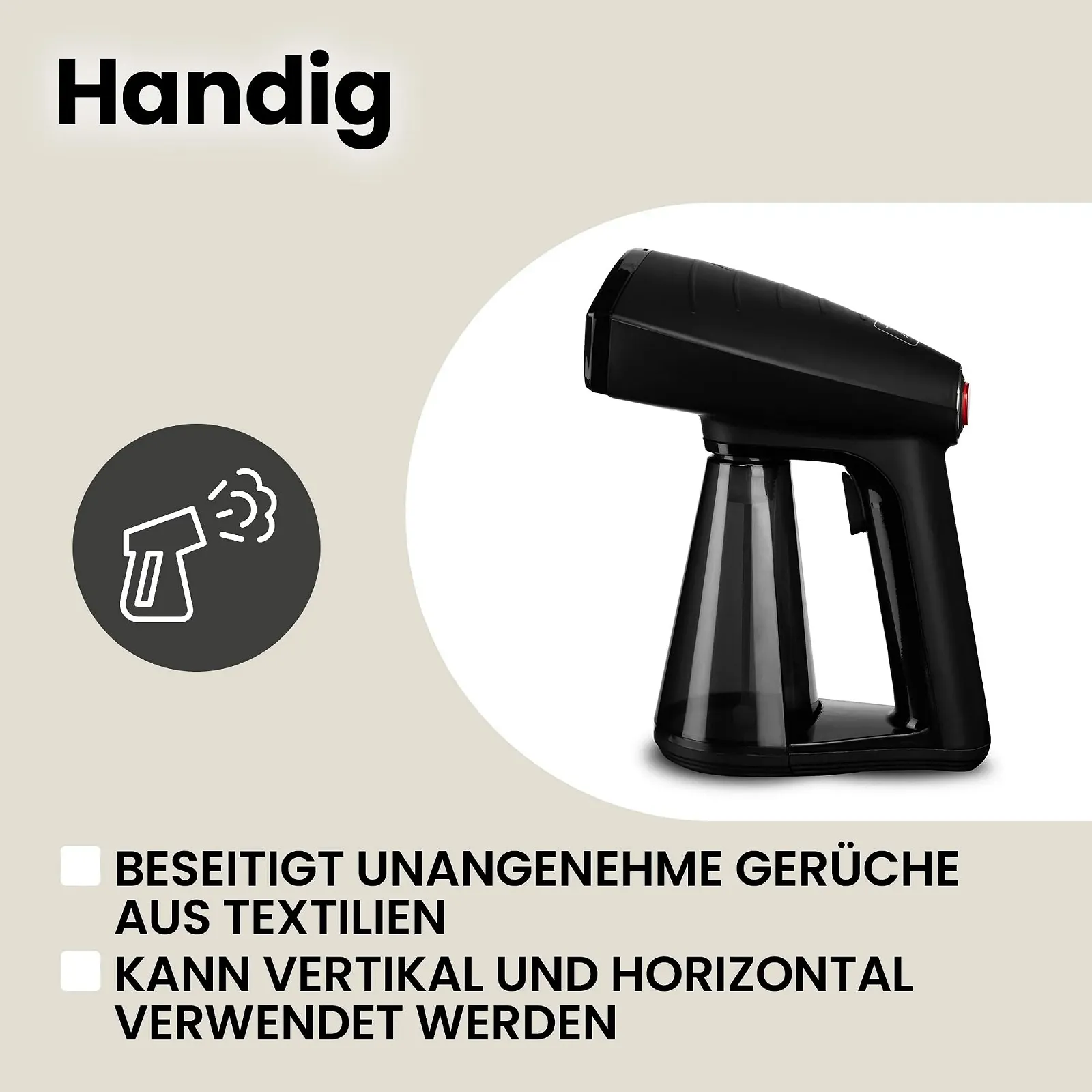 Ручной отпариватель ZEEGMA Handig 1500 Вт 260 мл 40 с нагрев, фото №9
