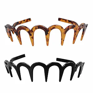 Набор из 2 зигзагообразных обручей на голову - Фото 1