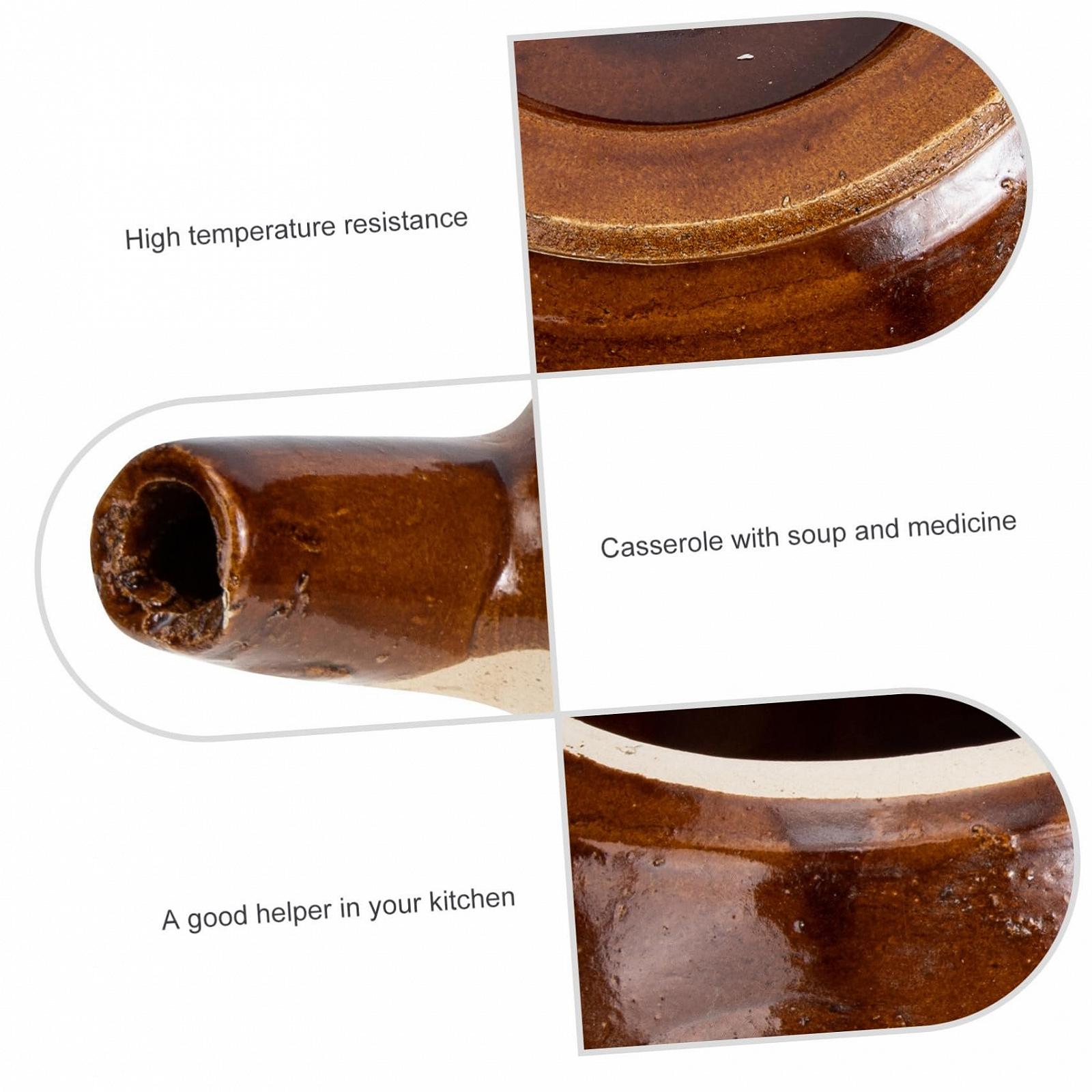 Традиционный глиняный горшок IMIKEYA для приготовления лекарств и чая, жаростойкий, фото №7