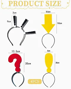 Набір з 4 обручів на голову Різдвяний synthetic.ua - Фото 1