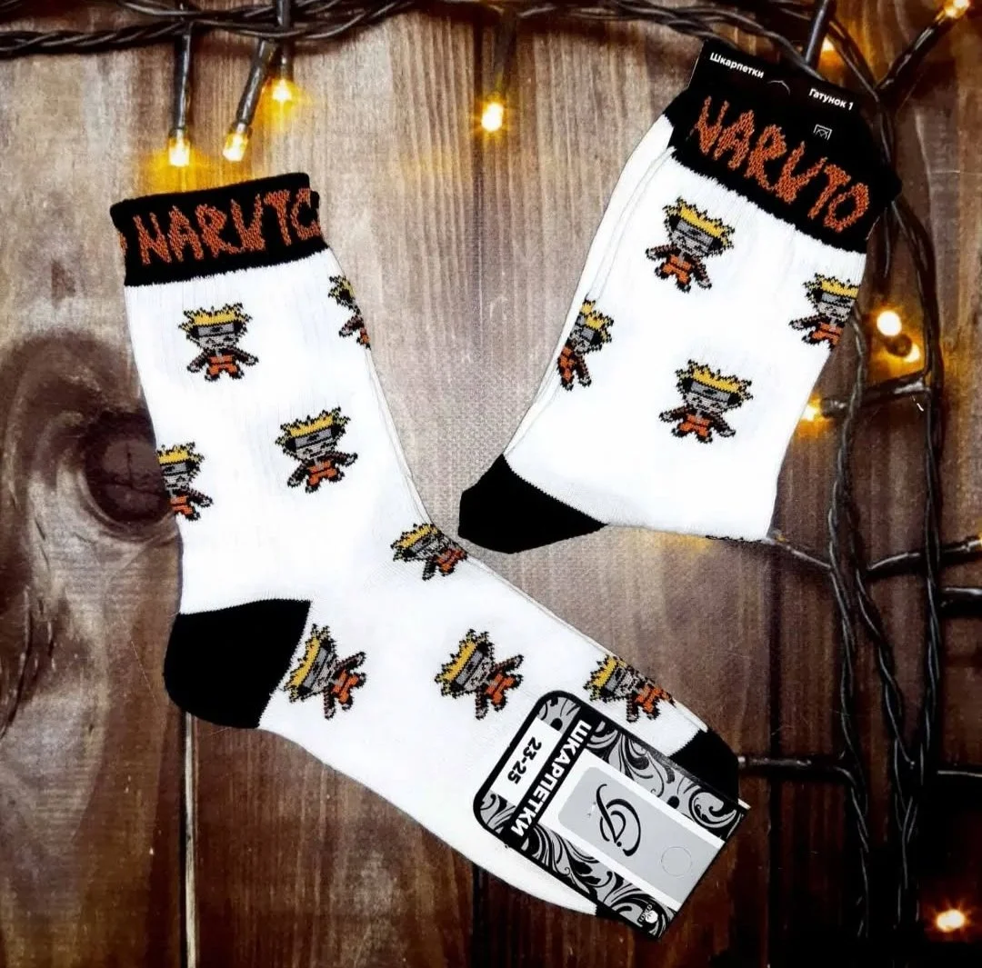 Чоловічі молодіжні шкарпетки високі демісезонні білі 39-44 розмір, фото №1