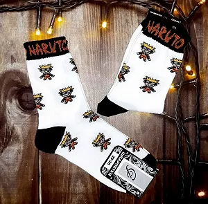 Чоловічі молодіжні шкарпетки високі демісезонні білі 39-44 розмір - Фото 1