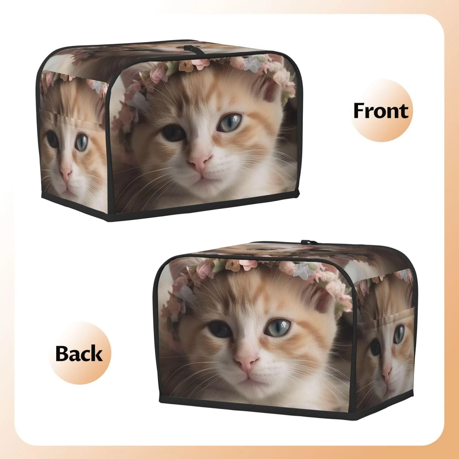 Чохол для тостера на 2 скибочки з двома кишенями, фото №6 Чохол для тостера на 2 скибочки з двома кишенями, фото №6