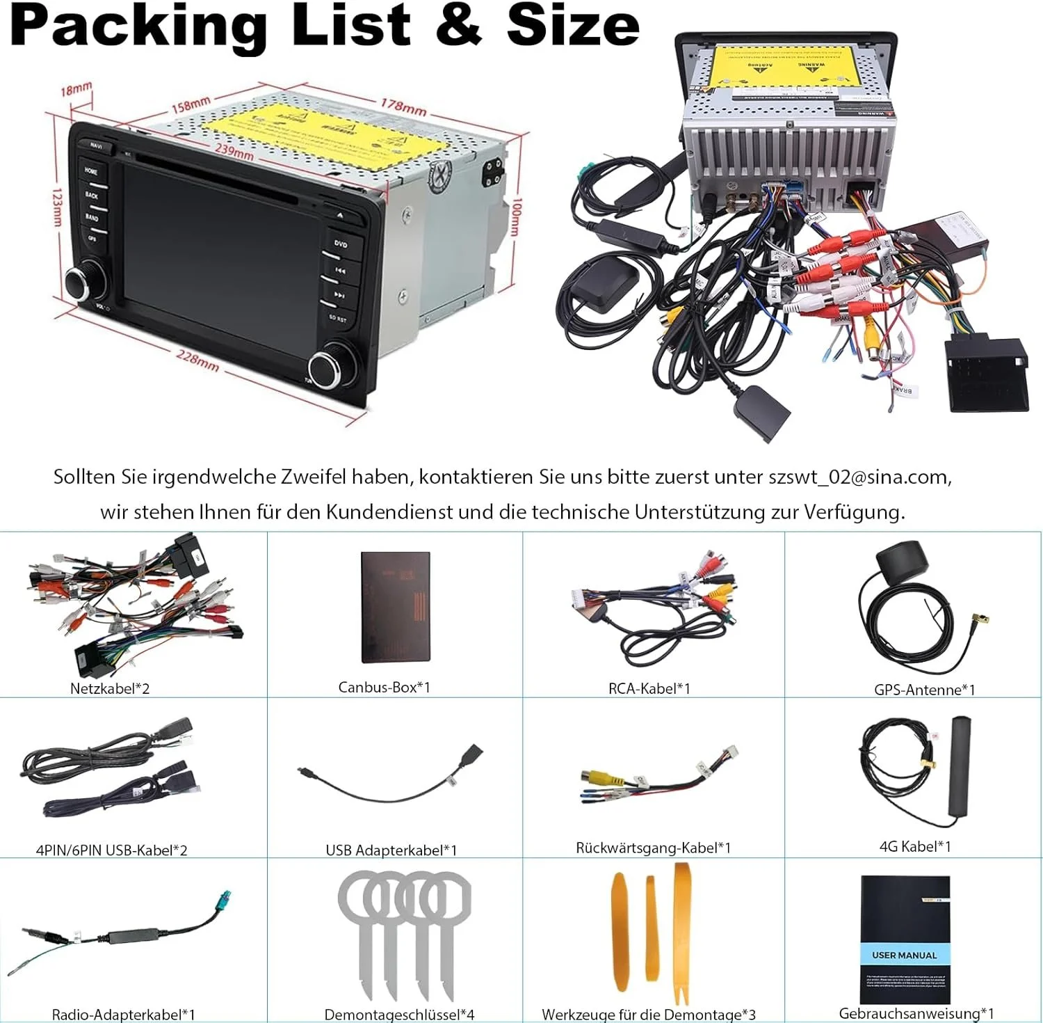 Штатная автомагнитола Junhua для Audi A3 2003-2012 & S3 8P 2006-2012 & RS3 Sportback 2011-2012 / 7" / Сенсорная / 4/64Гб / Android 14 / Apple CarPlay / Android Auto / Bluetooth / WI-FI / GPS / USB / CD/DVD, фото №8