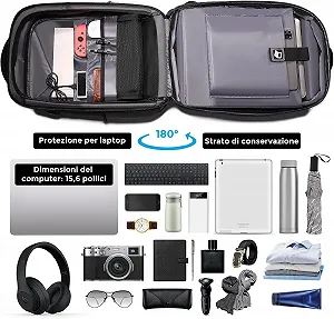 Рюкзак для ноутбука FENRUIEN 26L USB водонепроницаемый черный цена на synthetic.ua - Фото 1 Рюкзак для ноутбука FENRUIEN 26L USB водонепроницаемый черный synthetic.ua - Фото 1