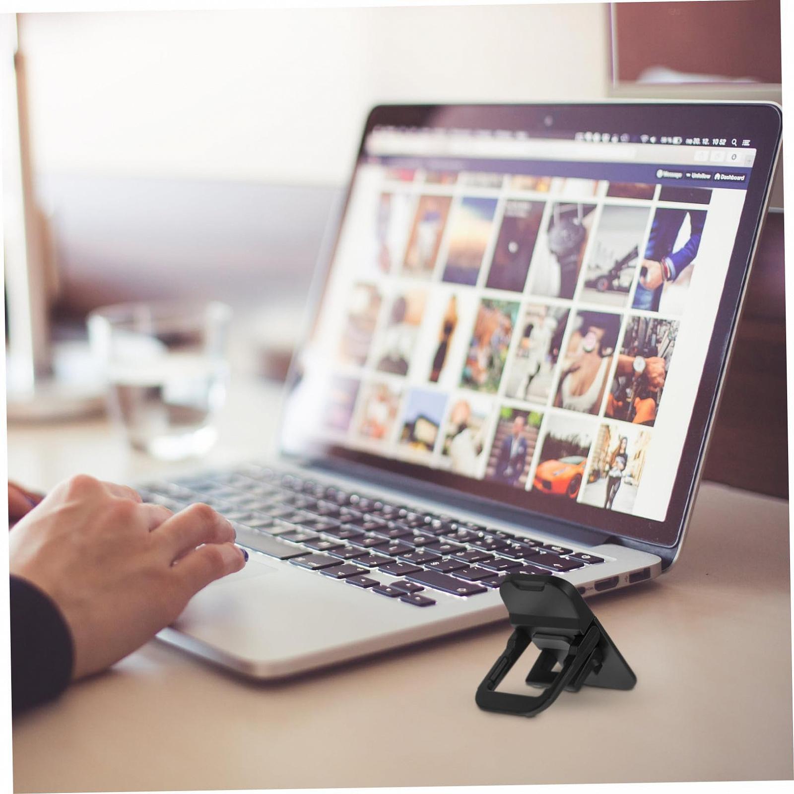 Подставка для ноутбука складная 2 шт алюминиевый сплав регулируемая по высоте, фото №5