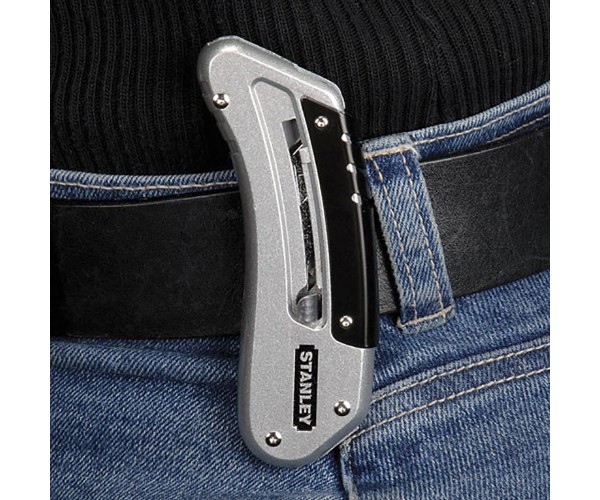 Stanley Ніж Quickslide трапецієподібне лезо 19мм корпус металевий 145мм, фото №9