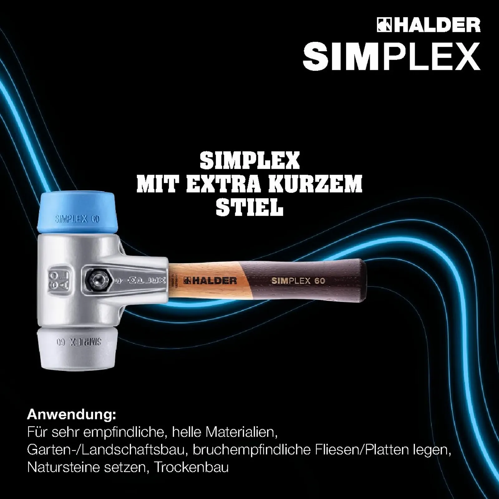 М'який молоток Simplex 3113.062 TPE-Soft з алюмінієвим корпусом та дерев'яною рукояткою 60 мм екстра коротка, фото №3 М'який молоток Simplex 3113.062 TPE-Soft з алюмінієвим корпусом та дерев'яною рукояткою 60 мм екстра коротка, фото №3