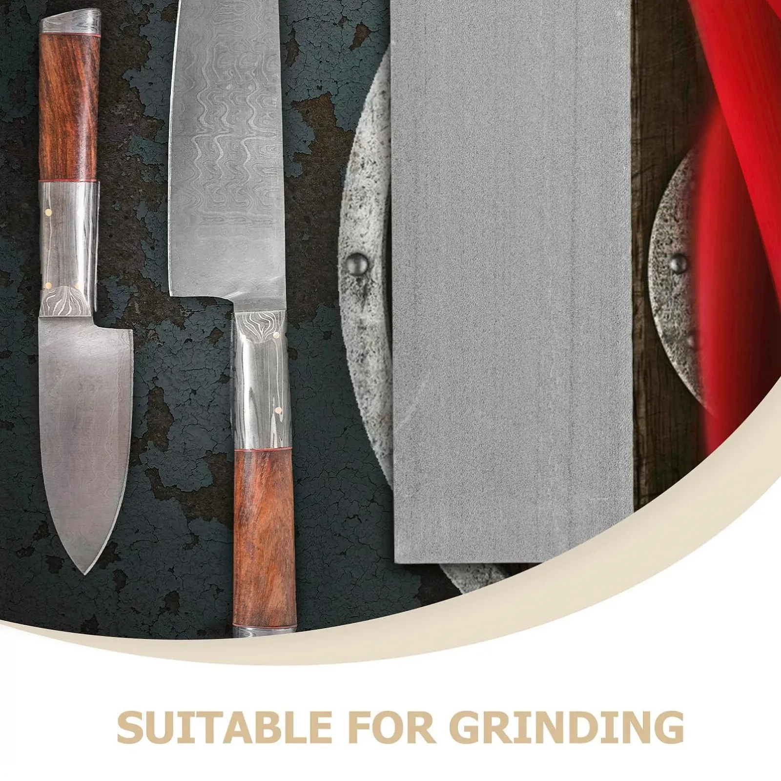 Точило для ножів HOMSFOU побутова точильний камінь для кухонного приладдя, фото №6