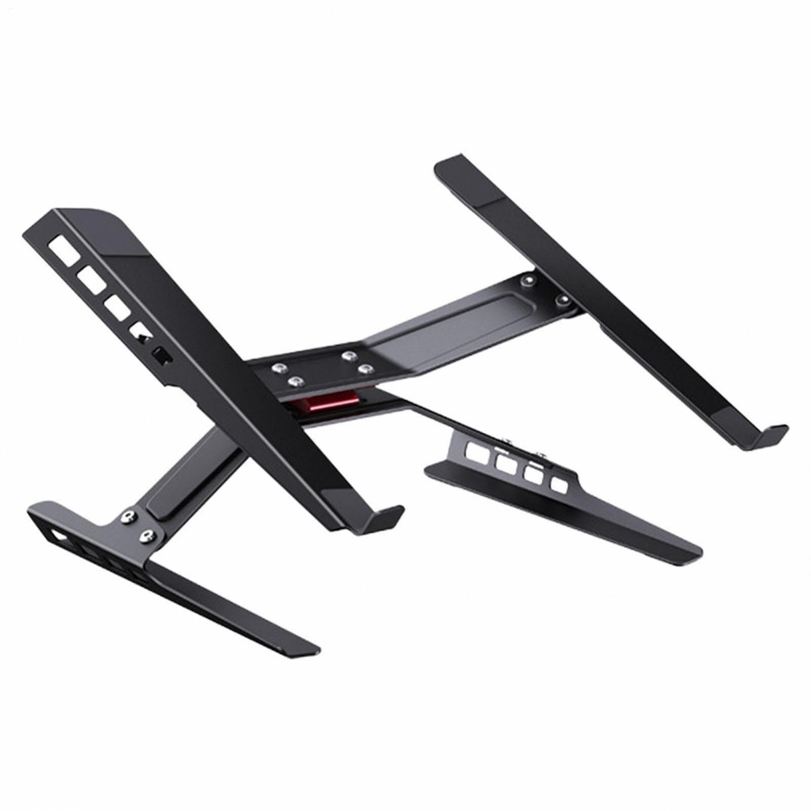 Підставка для ноутбука, регульована на 150 градусів, з вуглецевої сталі, з антиковзаючим силіконом, регульована, складна, фото №1