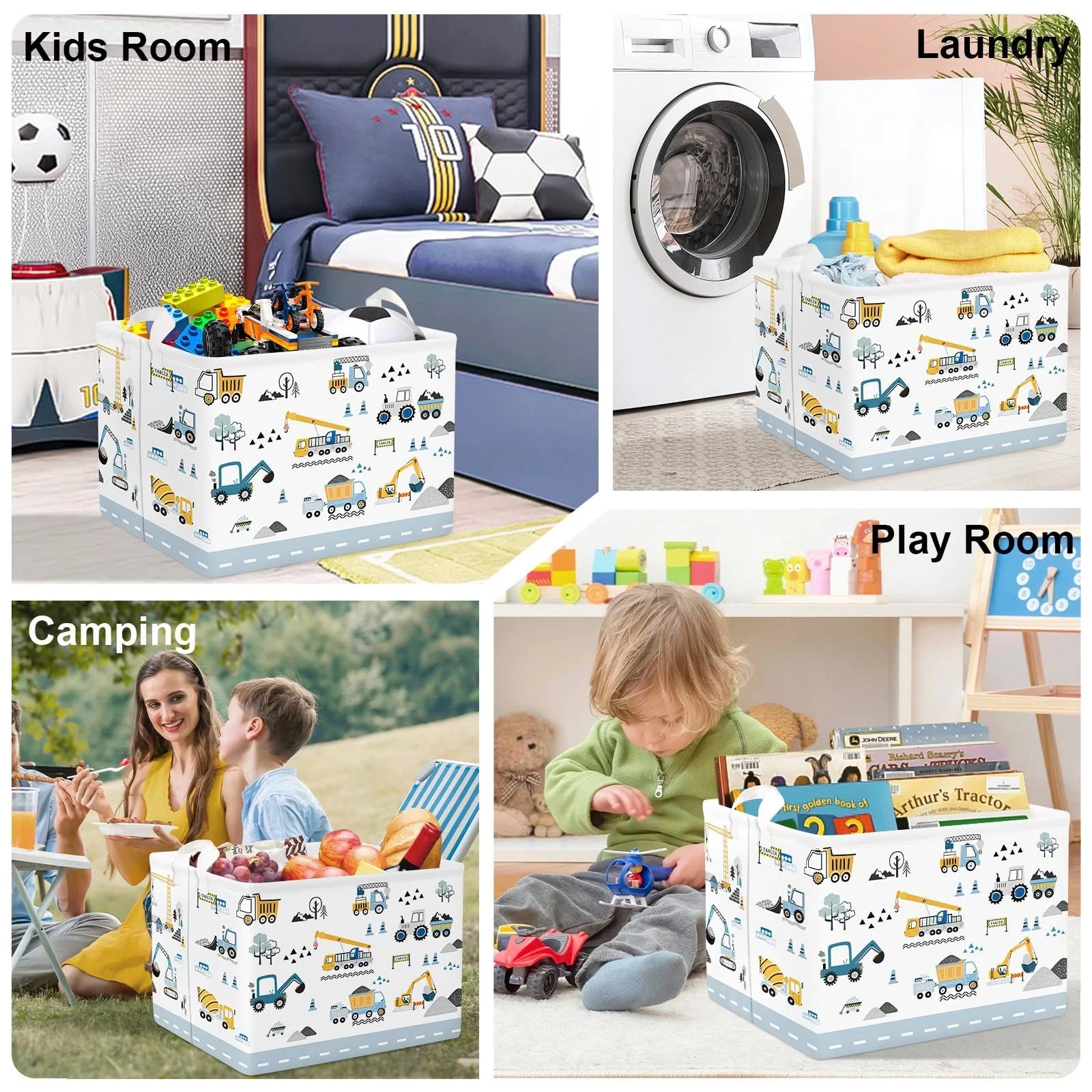 Корзина HUUMONSS для детской, складная, для мальчиков, большая, 36 л, фото №7 Корзина HUUMONSS для детской, складная, для мальчиков, большая, 36 л, фото №7