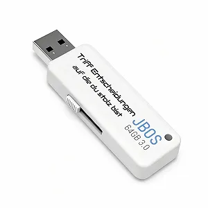 USB-флеш-накопичувач JBOS Slider 64GB USB 3.0 White - Фото 1
