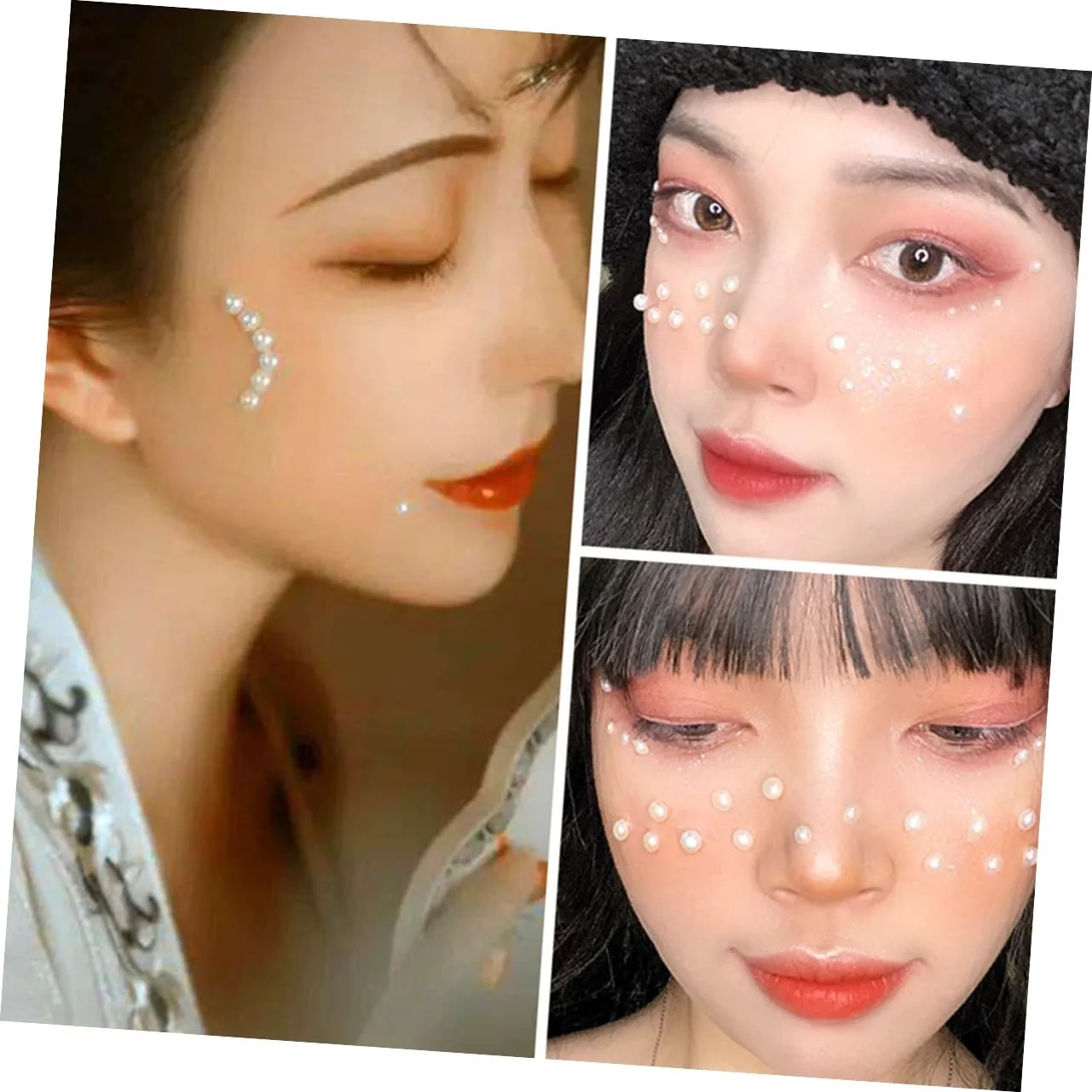 Наклейки COHEALI 24 аркуші, бісер з плоскою задньою стінкою, підвіска для нігтів, наклейки дорогоцінні камені для нігтів, дорогоцінні камені для макіяжу очей, перлинні наклейки, фото №9