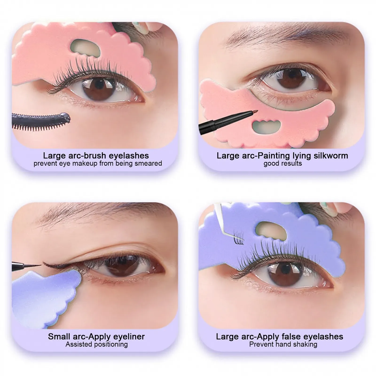 Трафарети для тіней для повік Eyeliner, м’який силіконовий, фото №7