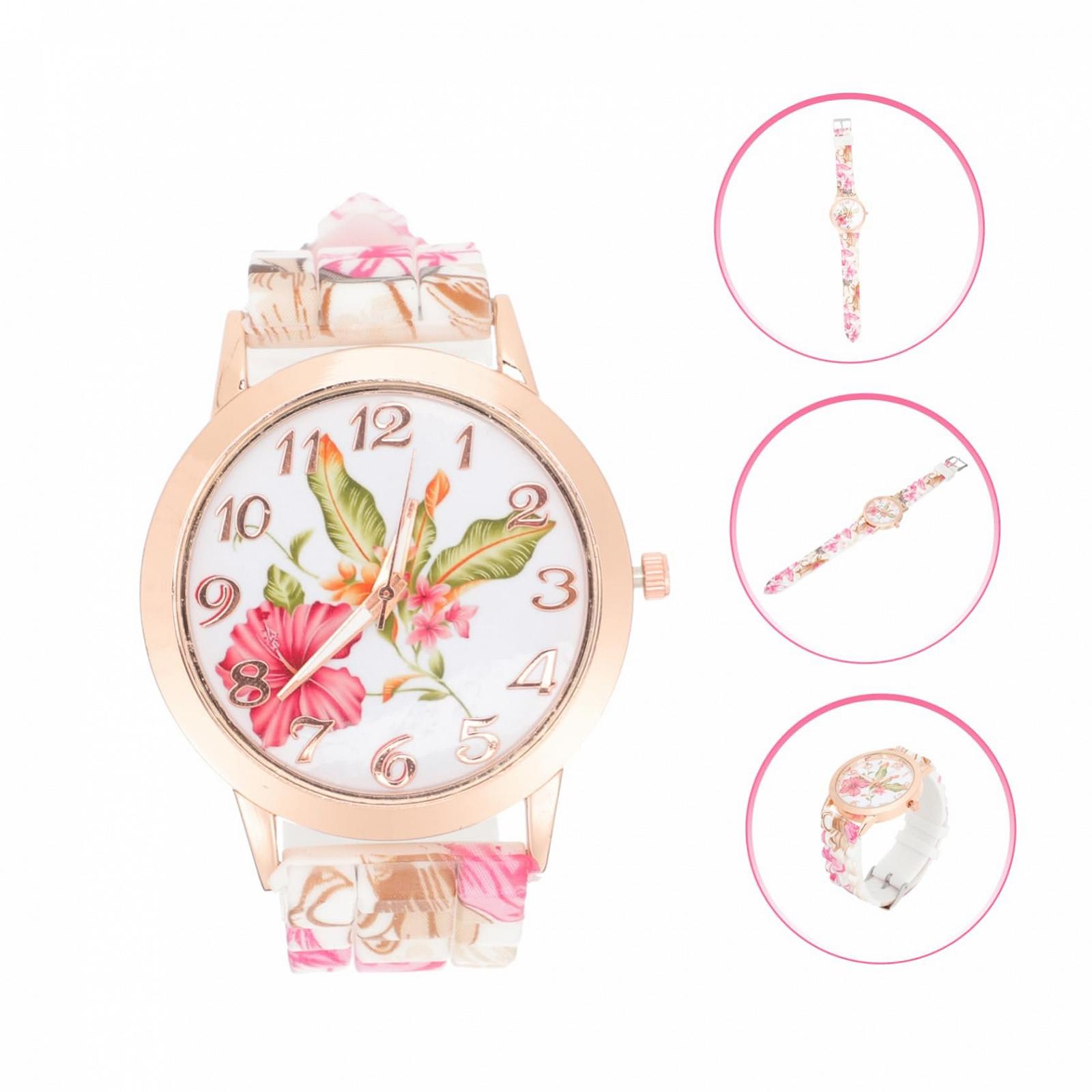 Годинник OATIPHO з кольоровим принтом, жіночий, зносостійкий, портативний, цифровий, кварцовий, рожева нержавіюча сталь, фото №8