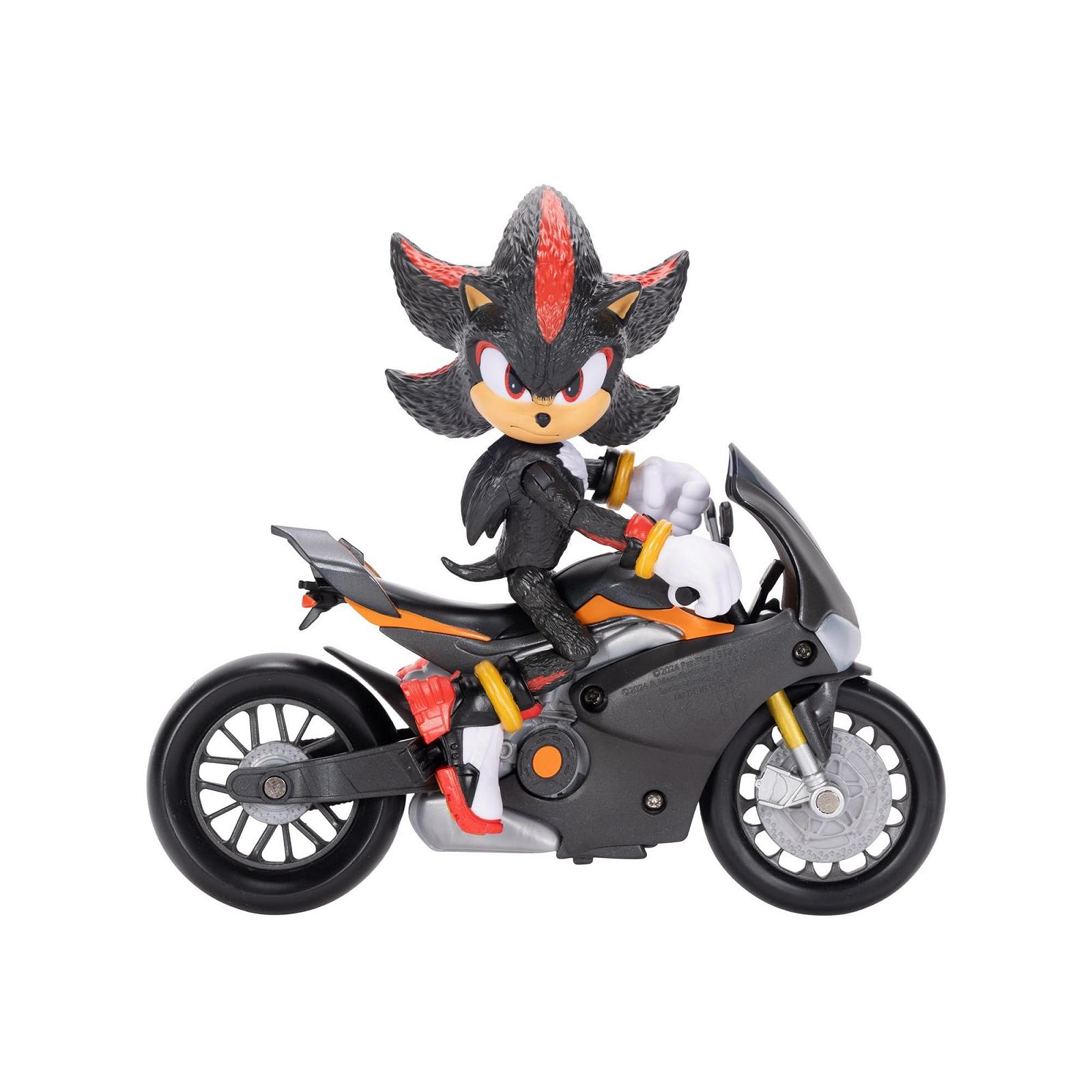 Фигурка подвижная Shadow из фильма Соник 3, 15.2 см, черная + мотоцикл Shadow Jakks Pacific, фото №1