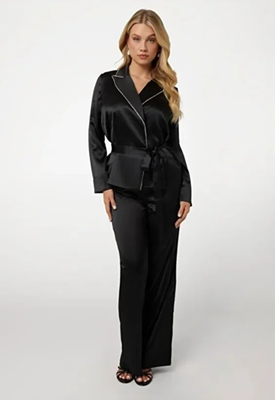 Жіночий піжамний комплект GUESS High-Fashion JBLK - S, фото №2