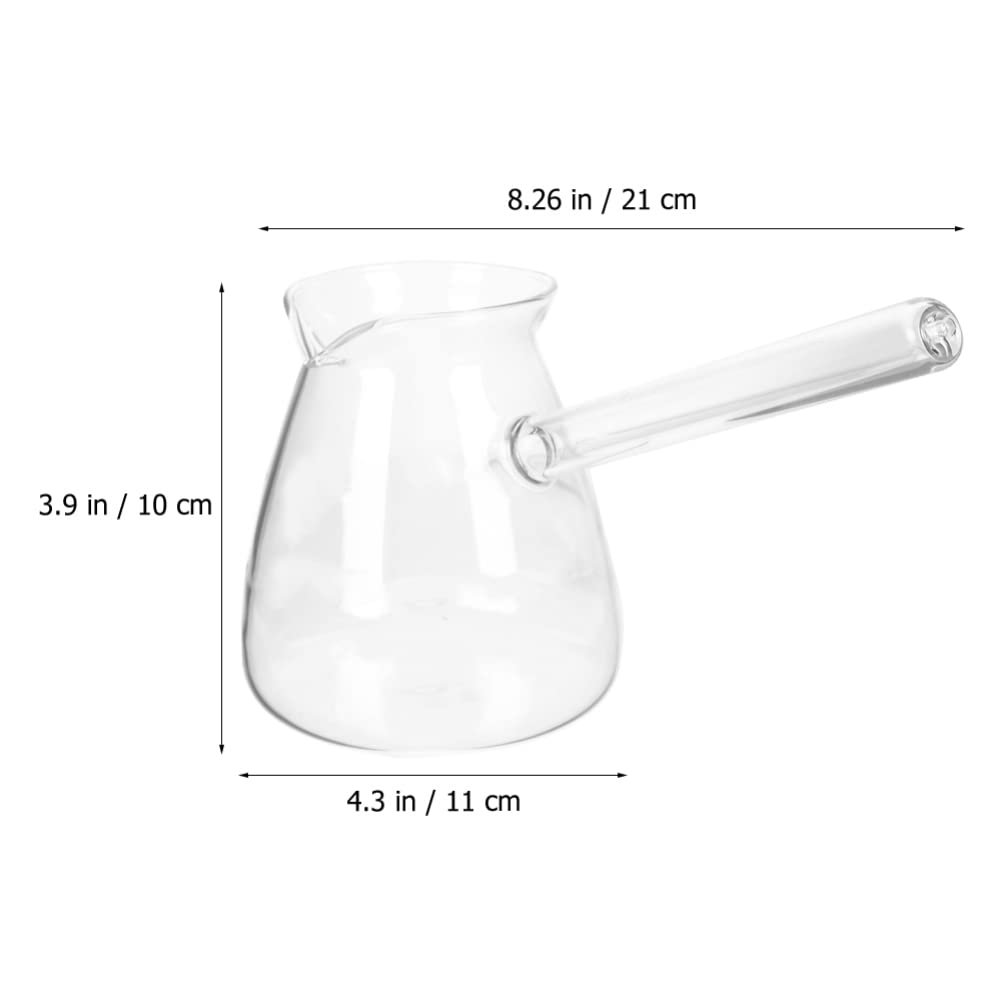 Турка Cabilock Індукційна 450 мл Скло Прозора з ручкою, глечик для кави, фото №6 Турка Cabilock Індукційна 450 мл Скло Прозора з ручкою, глечик для кави, фото №6