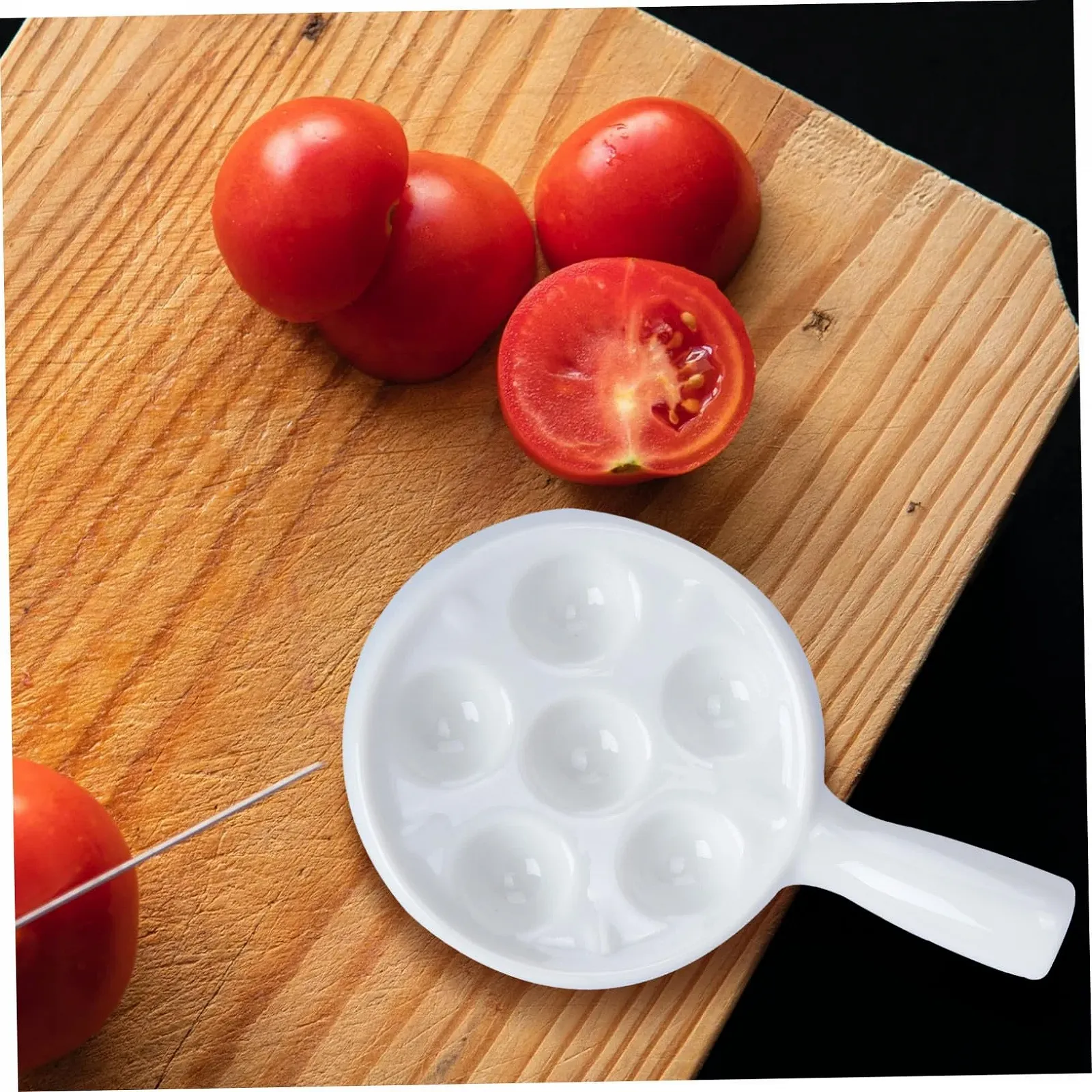 Форма для улиток TOYANDONA керамическая с эргономичными ручками белая, фото №5