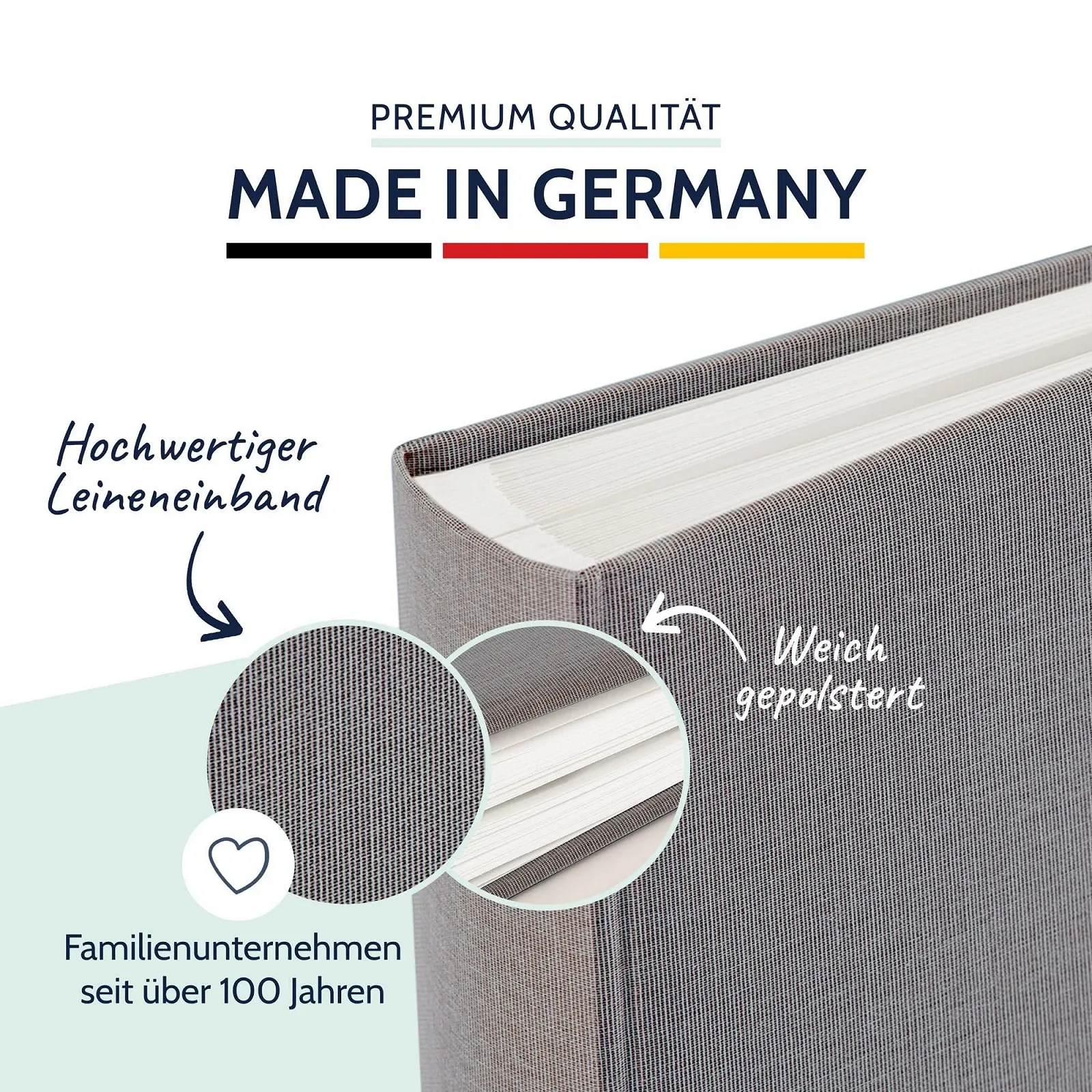 Фотоальбом Goldbuch Summertime Trend 2, 100 белых страниц, защитные разделители, льняная обложка, 30 x 31 см, фото №3 Фотоальбом Goldbuch Summertime Trend 2, 100 белых страниц, защитные разделители, льняная обложка, 30 x 31 см, фото №3