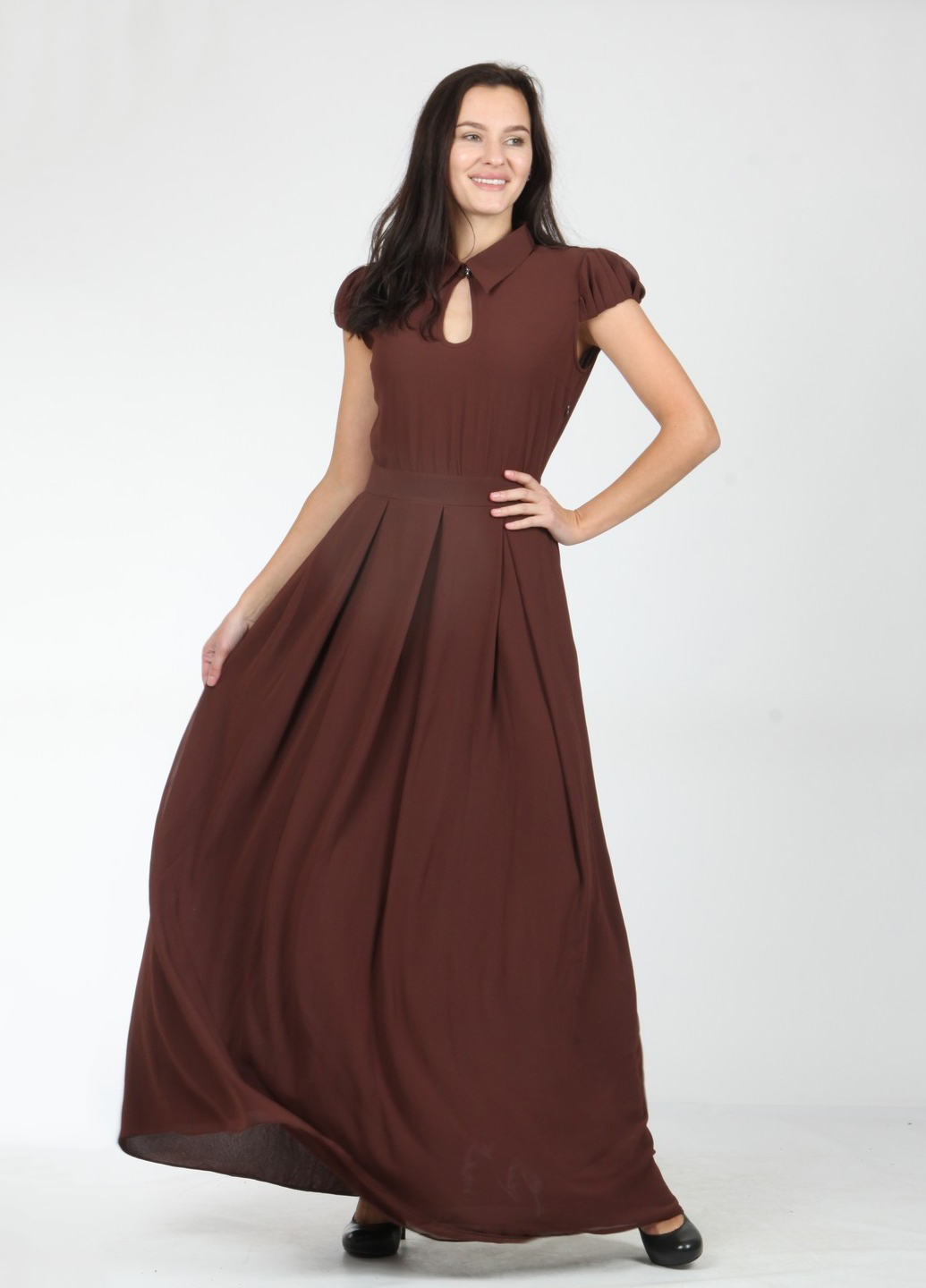 Платье Enna Levoni S Коричневый (ND-13820-Brown), фото №5 Платье Enna Levoni S Коричневый (ND-13820-Brown), фото №5