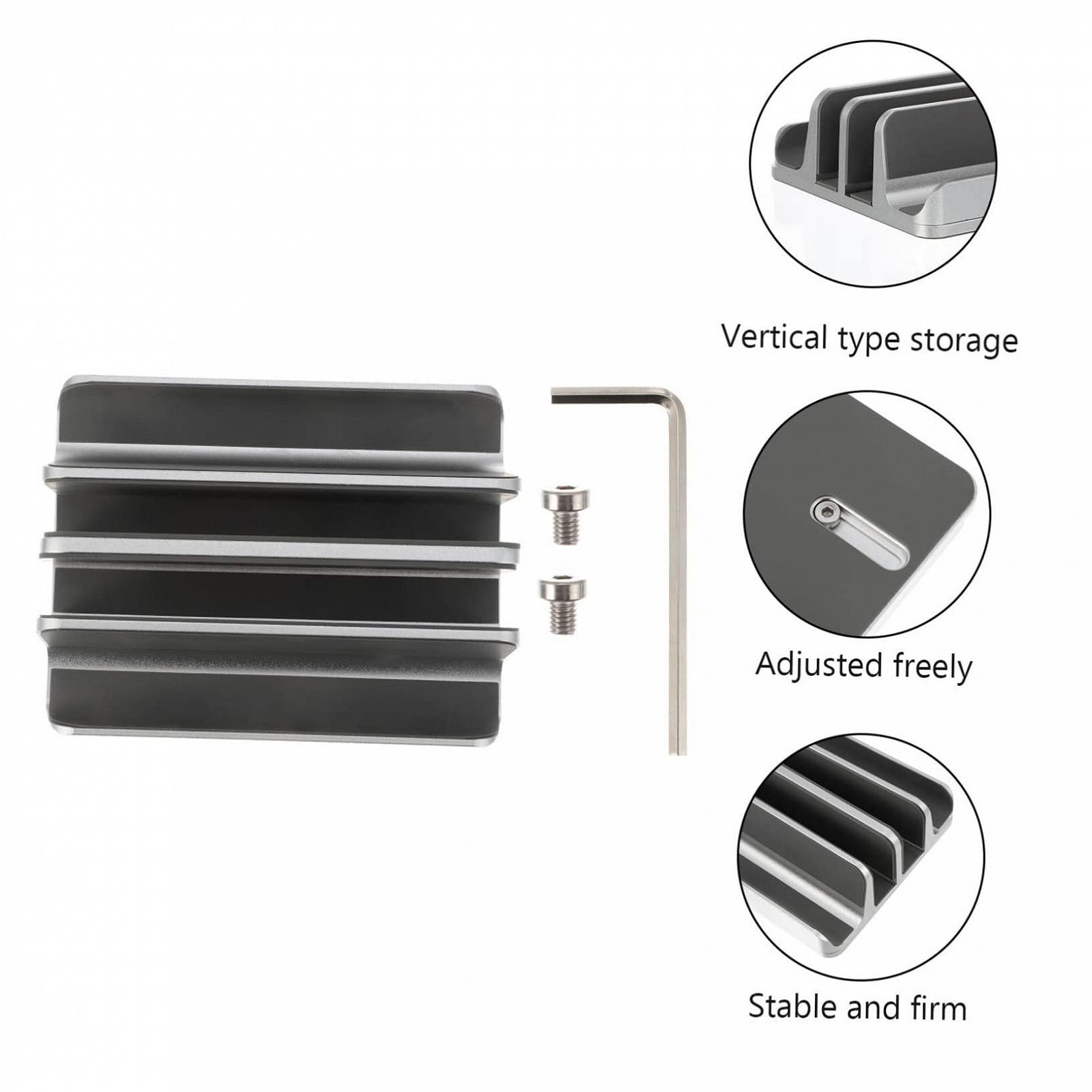 Вертикальна підставка для ноутбука Алюмінієвий сплав Практичний Тримач для столу та офісу Елегантний, фото №7