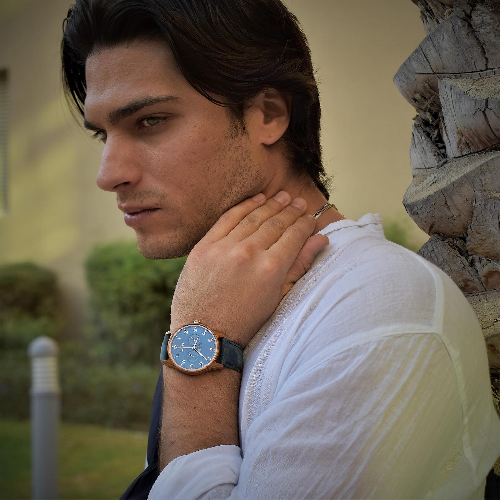 Часы Zeitholz New Klitten 42 мм 100% натуральное дерево с японским кварцевым механизмом для мужчин, фото №5 Часы Zeitholz New Klitten 42 мм 100% натуральное дерево с японским кварцевым механизмом для мужчин, фото №5