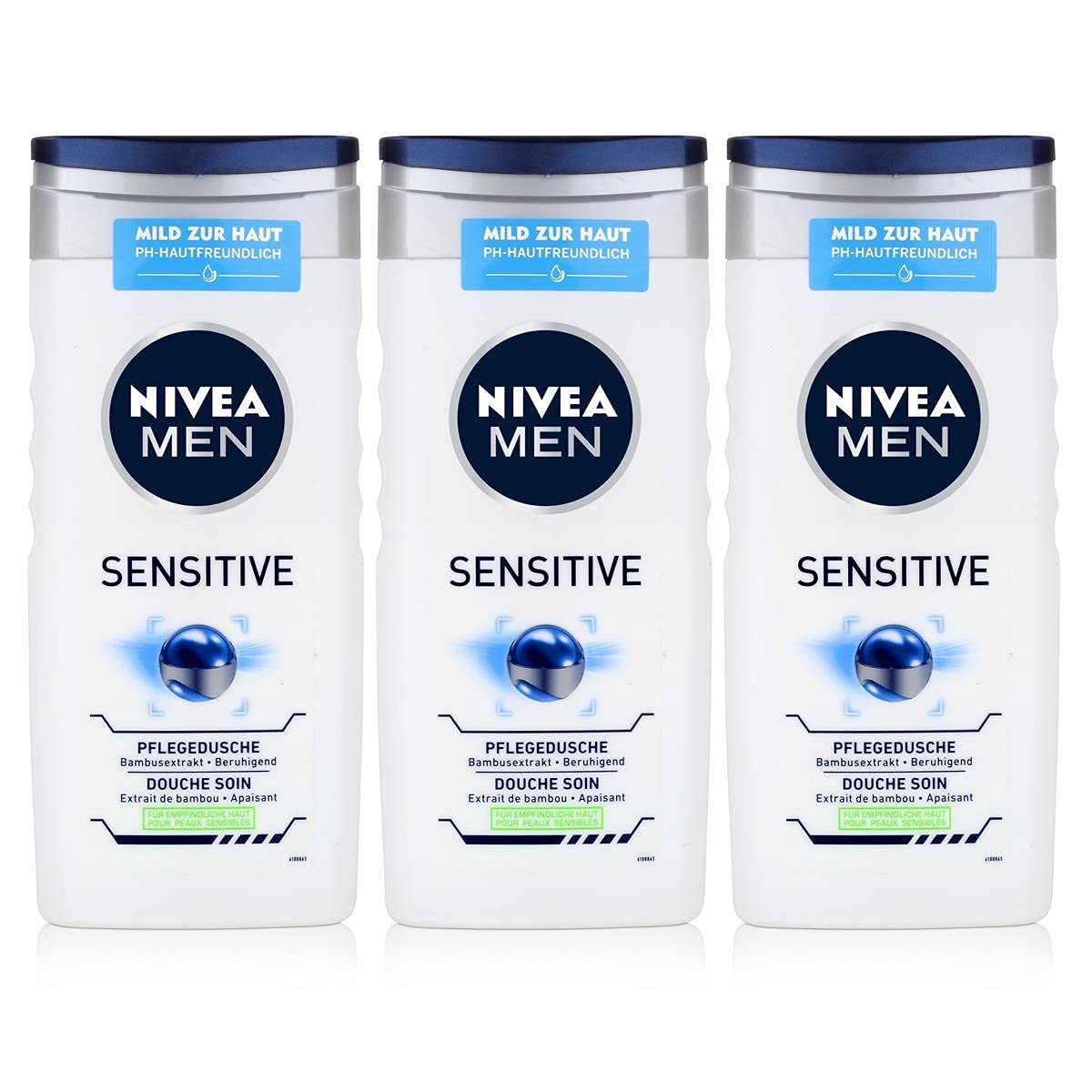 Гель для душа Nivea Sensitive 250 мл 3 шт., фото №1