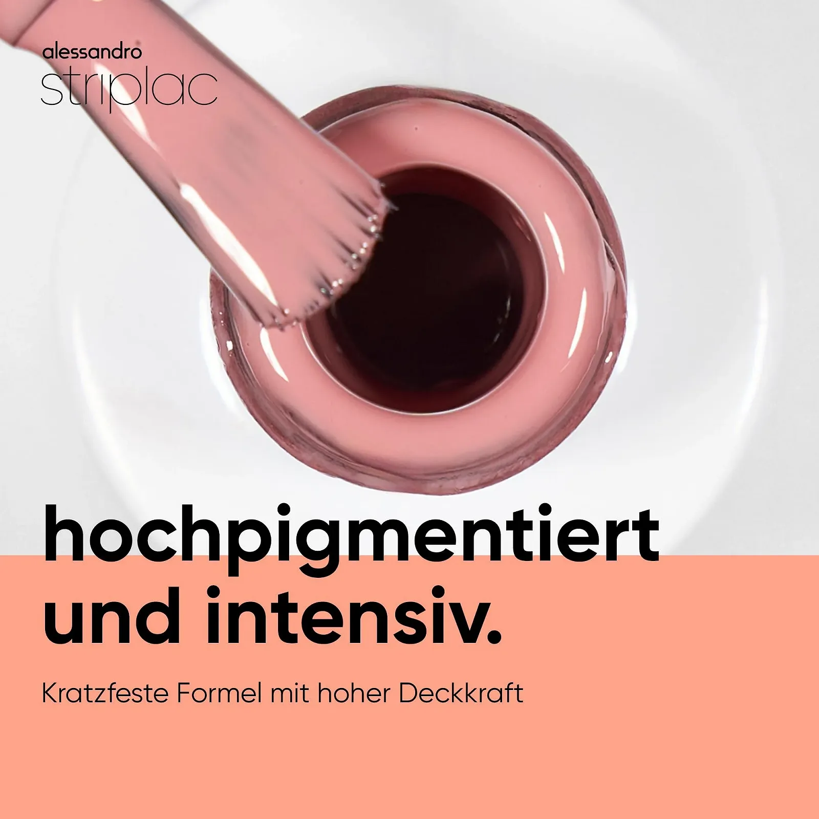 Гель-лак alessandro Striplac Rose Me If You Can - Непрозрачный, розовый, телесный, 6.5 мл, фото №3