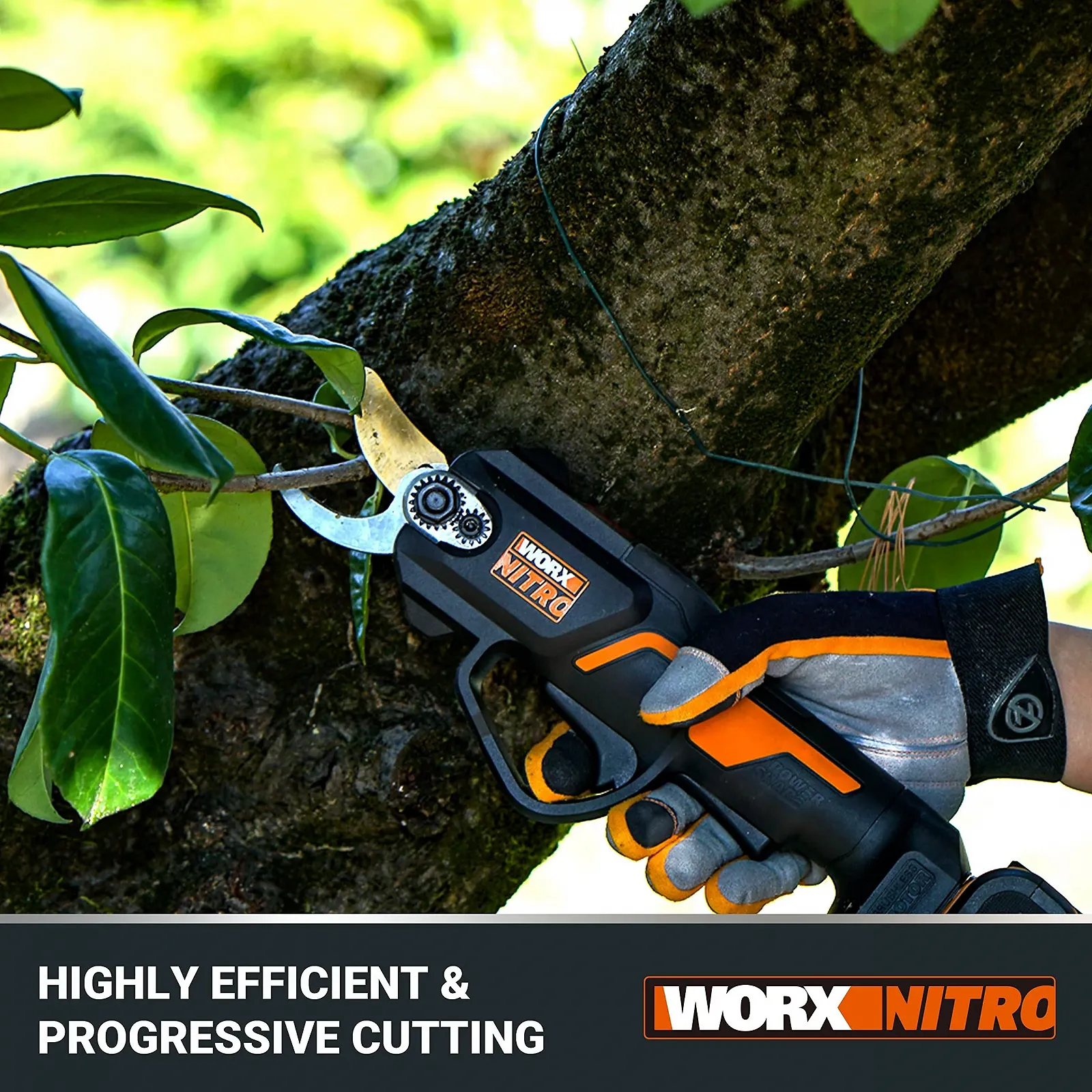 Акумуляторний електричний секатор WORX Nitro WG330E.1 18 V (20 V Max) Brushless 25 мм, фото №3