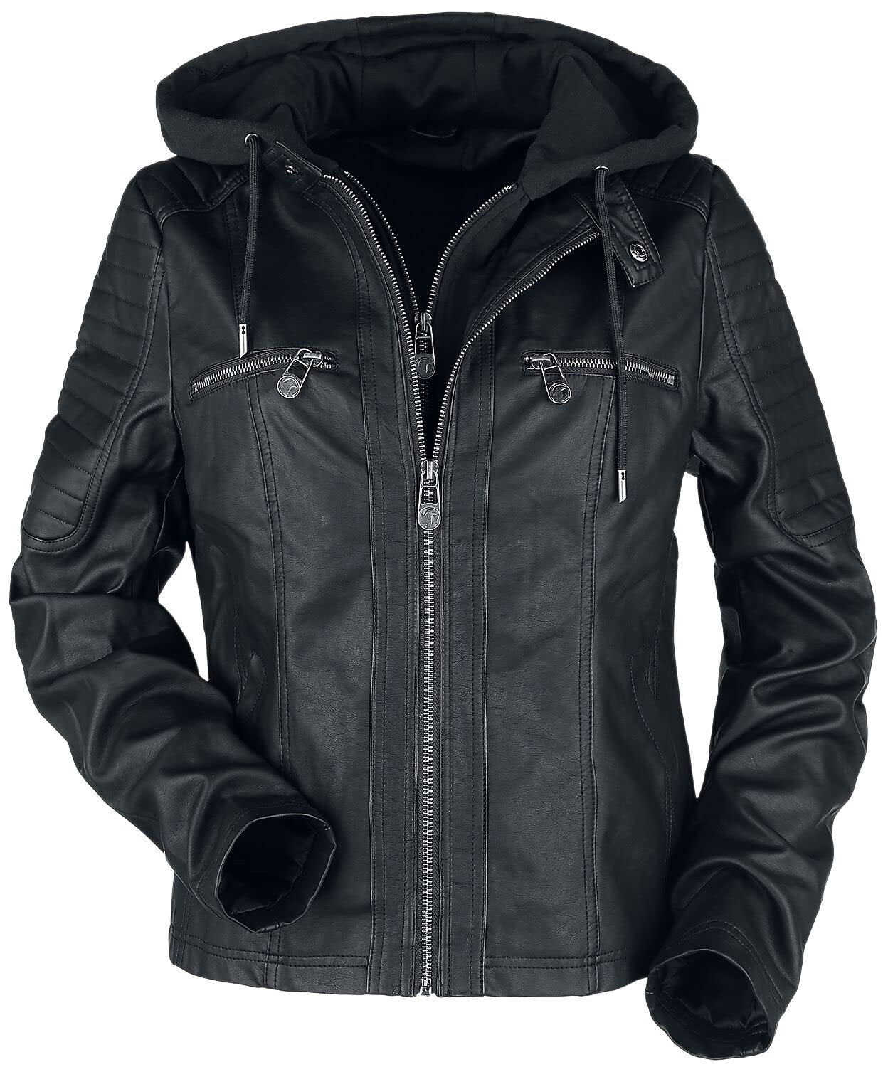 Куртка Biker Style из искусственной кожи Black Premium by EMP Чёрный, фото №1